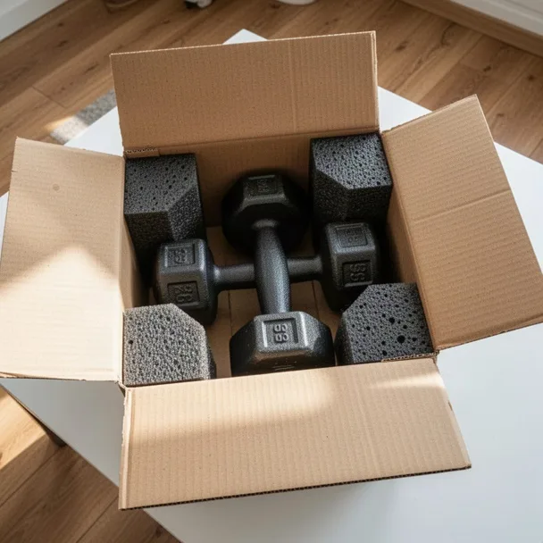 Solid Round Iron Dumbbells